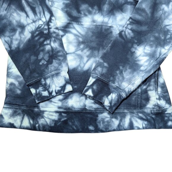 CAT Small Blue Tie Dye Longsleeve Pullover Cotton Hoodie Caterpillar - Picture 7 of 12